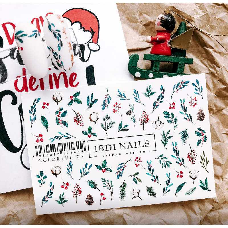 IBDI NAILS COLORFUL 75-SLIDERS/WRAPS-Double Beauty Shop