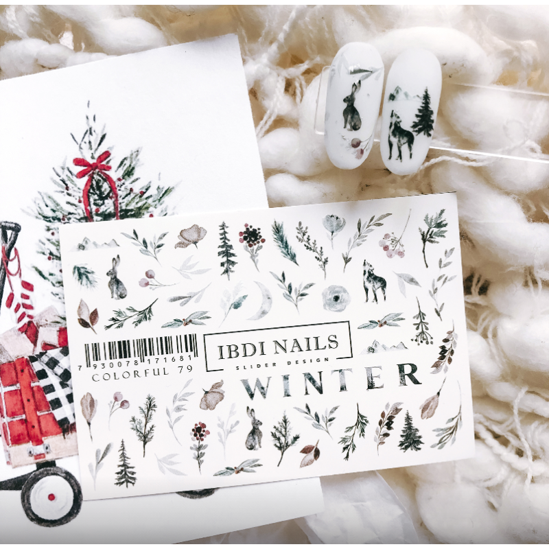 IBDI NAILS COLORFUL 79-SLIDERS/WRAPS-Double Beauty Shop