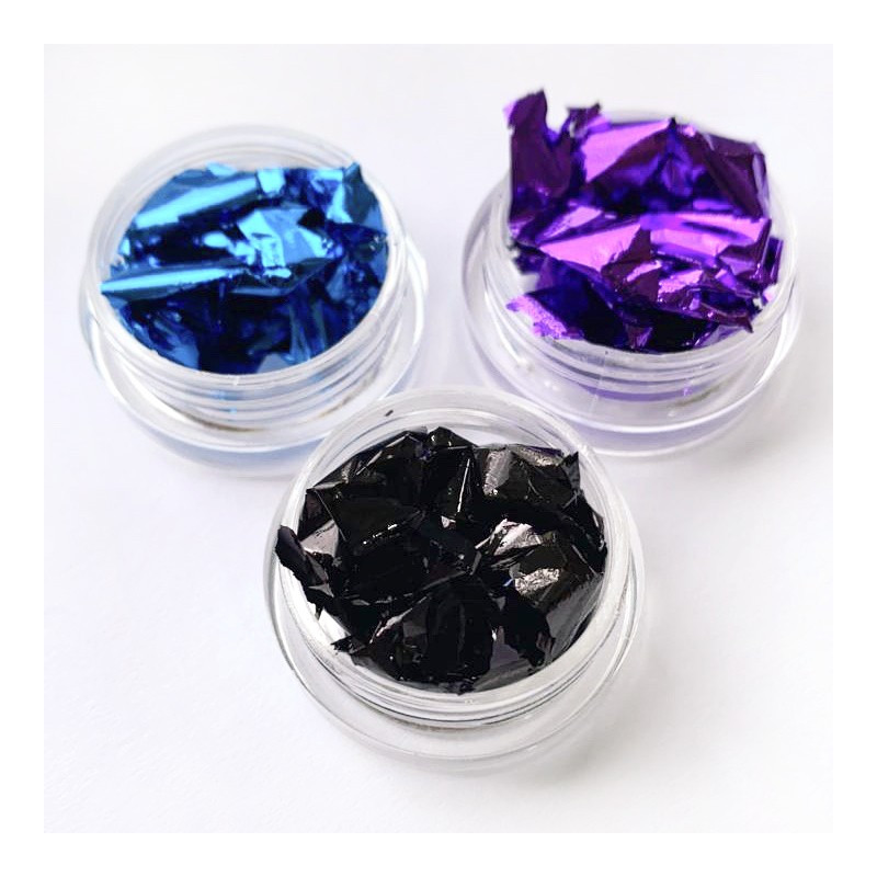 PIGMENT FLAKES blau IBDI-FLAKES-Double Beauty Shop