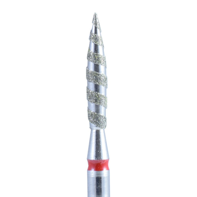 Flamme Tornado 1,6 mm bis 2,5 mm rot Fräseraufsatz Sistema