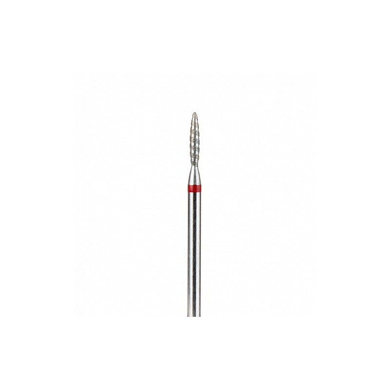Flamme Tornado mit stumpfer Spitze 1,6 mm bis 2.5 mm rot Fräseraufsatz SISTEMA-Flamme FORM-Double Beauty Shop