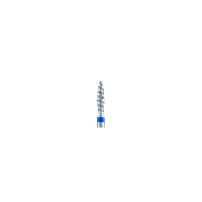 Flamme Tornado mit stumpfer Spitze 1,8 mm bis 2.5 mm blau Fräseraufsatz SISTEMA