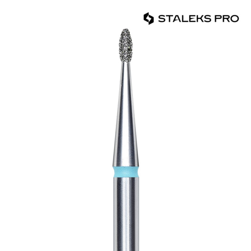 Stumpfes Tröpfchen 1,2 mm bis 1,6 mm blau Fräseraufsatz STALEKS-FRÄSER-BIT-Double Beauty Shop