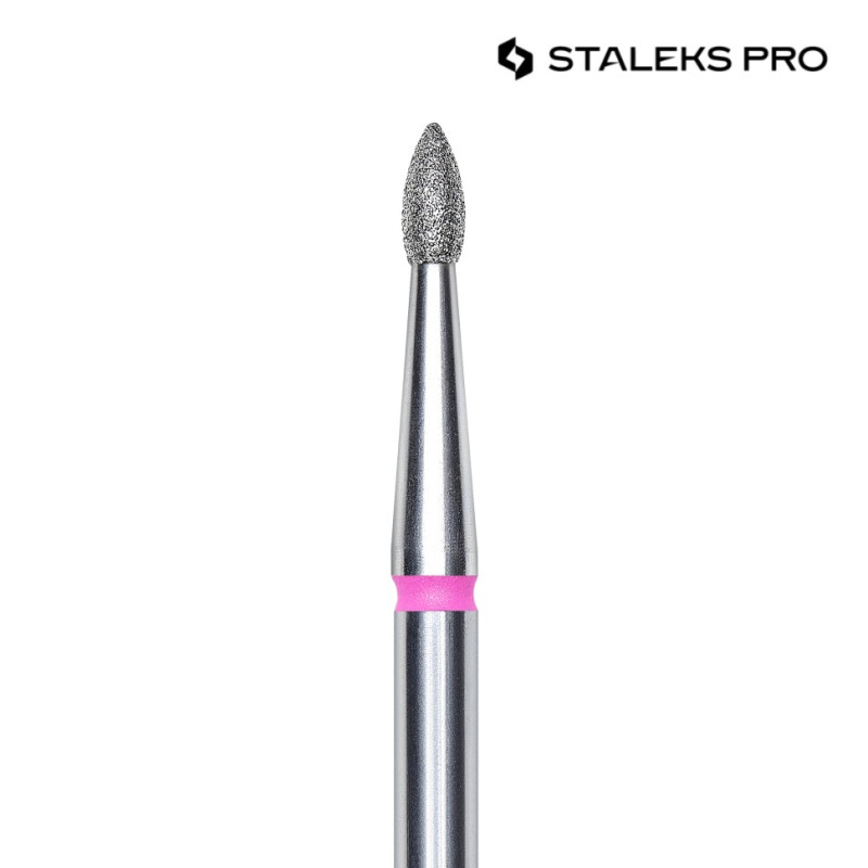 Spitze Elipse ab 1,8 mm bis 2,5 mm rot Fräseraufsatz STALEKS-FRÄSER-BIT-Double Beauty Shop