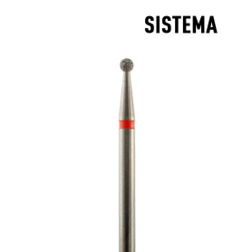 Kugel 1,2 mm bis 5,00 mm rot Fräseraufsatz SISTEMA 2