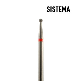 Kugel 1,2 mm bis 5,00 mm rot Fräseraufsatz SISTEMA