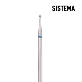 Kugel 1,2 mm bis 5,0 mm blau Fräseraufsatz SISTEMA