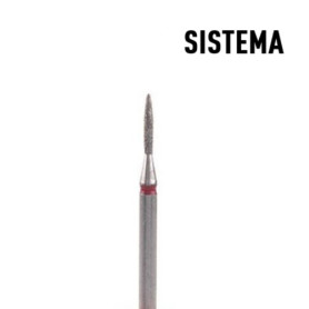 Flamme 1,2 mm bis 2,5 mm rot Fräseraufsatz SISTEMA