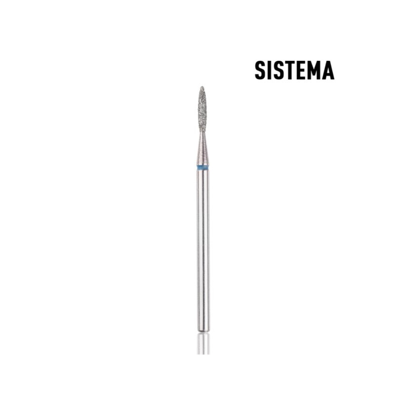 Flamme 1,6 mm bis 2,5 mm blau Fräseraufsatz SISTEMA-FRÄSER-BIT-Double Beauty Shop