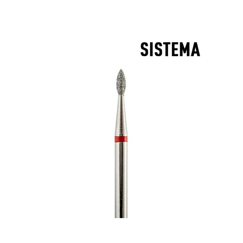 Tröpfchen 1,6 mm bis 2,5 mm rot Fräseraufsatz SISTEMA-Tröpfchen FORM-Double Beauty Shop