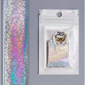 BLÄTTER/ BLÜMCHEN - Nailart Folie Holographisch ZooNail