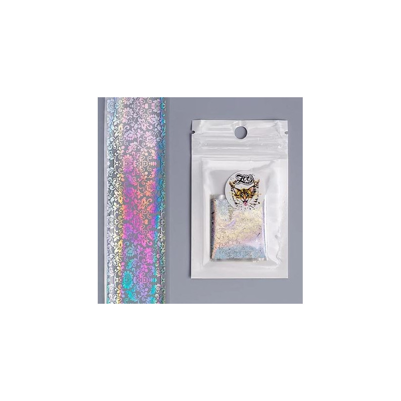 BLÄTTER/ BLÜMCHEN - Nailart Folie Holographisch ZooNail
