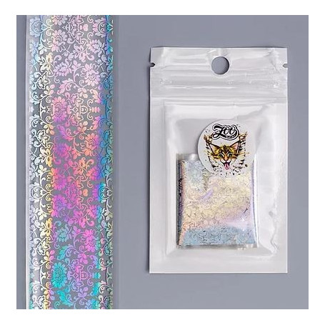 BLÄTTER/ BLÜMCHEN - Nailart Folie Holographisch ZooNail