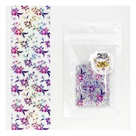 BLUMEN - Nailart Folie Holographisch ZooNail