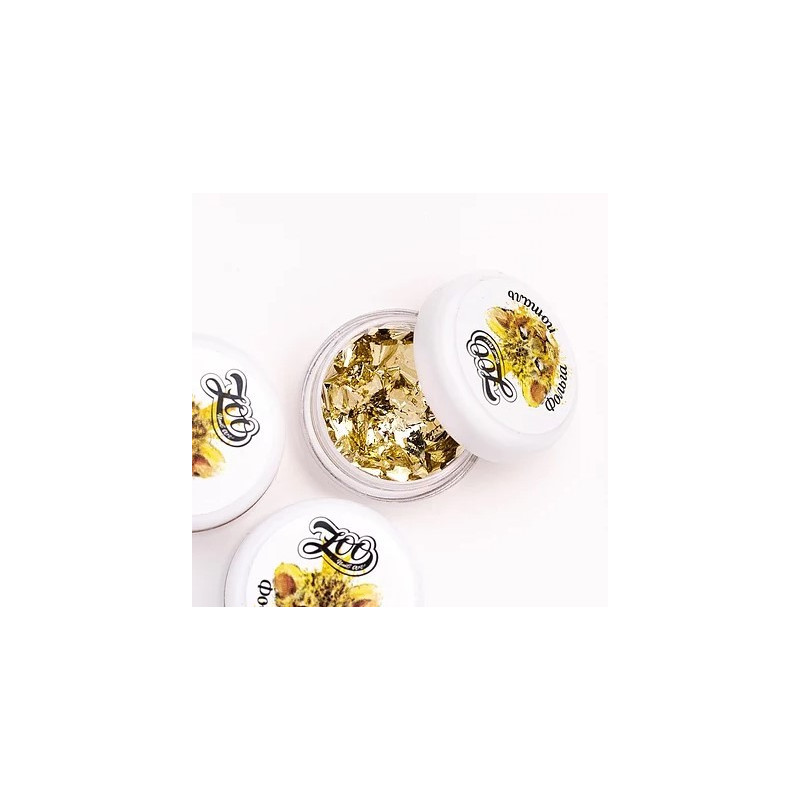 GOLDENE LICHT - PIGMENT FLAKES (0,5g) ZooNail-FLAKES-Double Beauty Shop