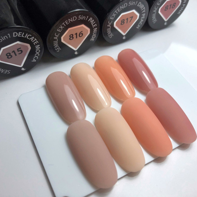 817 DIRTY PEACH - 5IN1 EXTEND BASE Coat 7ml Semilac-Online-Shop-Double Beauty Shop