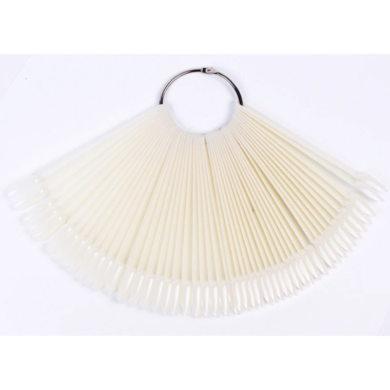 PRÄSENTATIONSDISPLAY NATUR OVAL 50 Stück-PRÄSENTATIONSTIPS-Double Beauty Shop