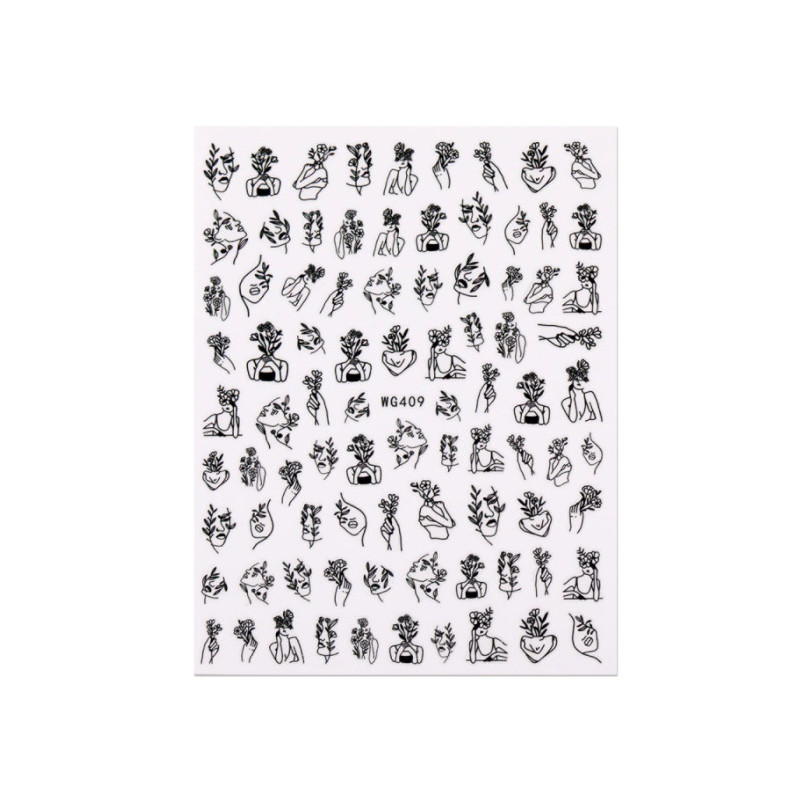 Aufkleber Lines 1-ART-Double Beauty Shop