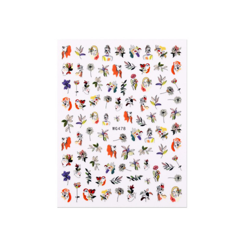 3D Aufkleber Lines 2-ART-Double Beauty Shop