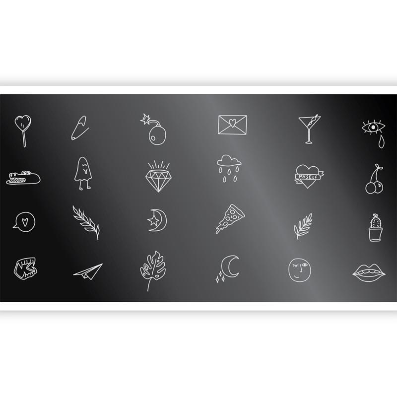 Schablone ECHO TATTOO 3 SPEKTR-ALLE SCHABLONEN-Double Beauty Shop