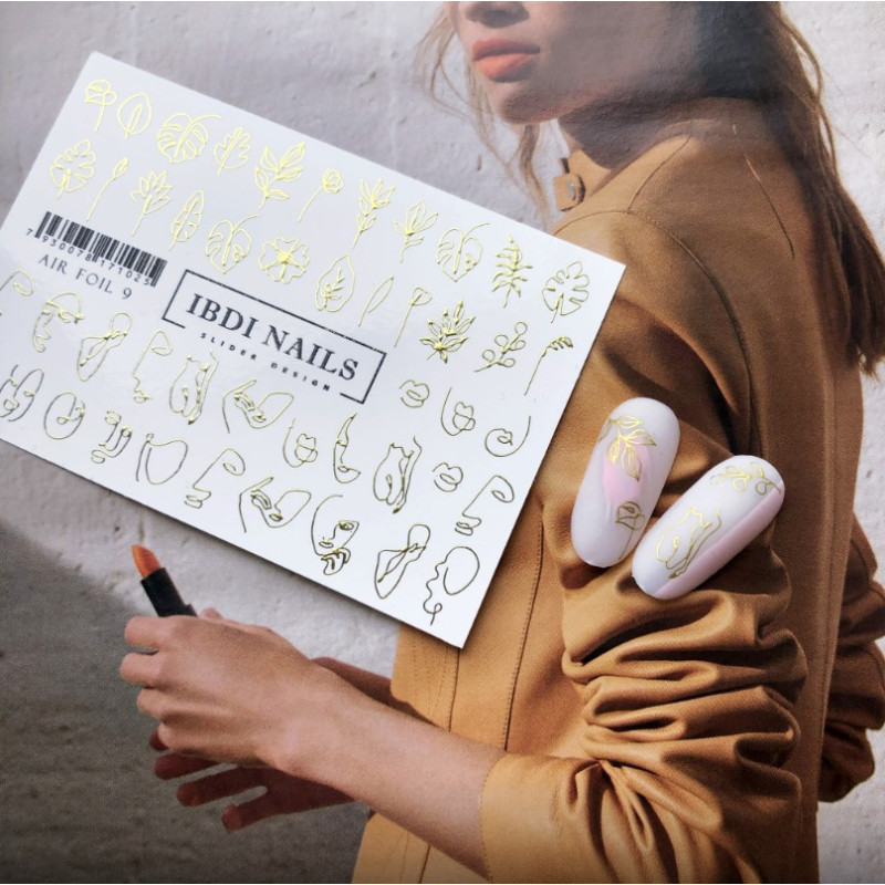 IBDI NAILS AIR FOIL 09-SLIDERS/WRAPS-Double Beauty Shop