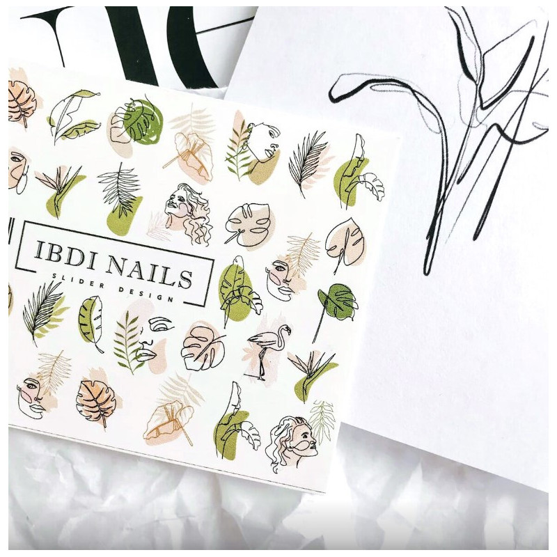 IBDI NAILS COLORFUL 46-SLIDERS/WRAPS-Double Beauty Shop