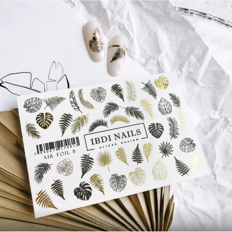 IBDI NAILS AIR FOIL 08-SLIDERS/WRAPS-Double Beauty Shop