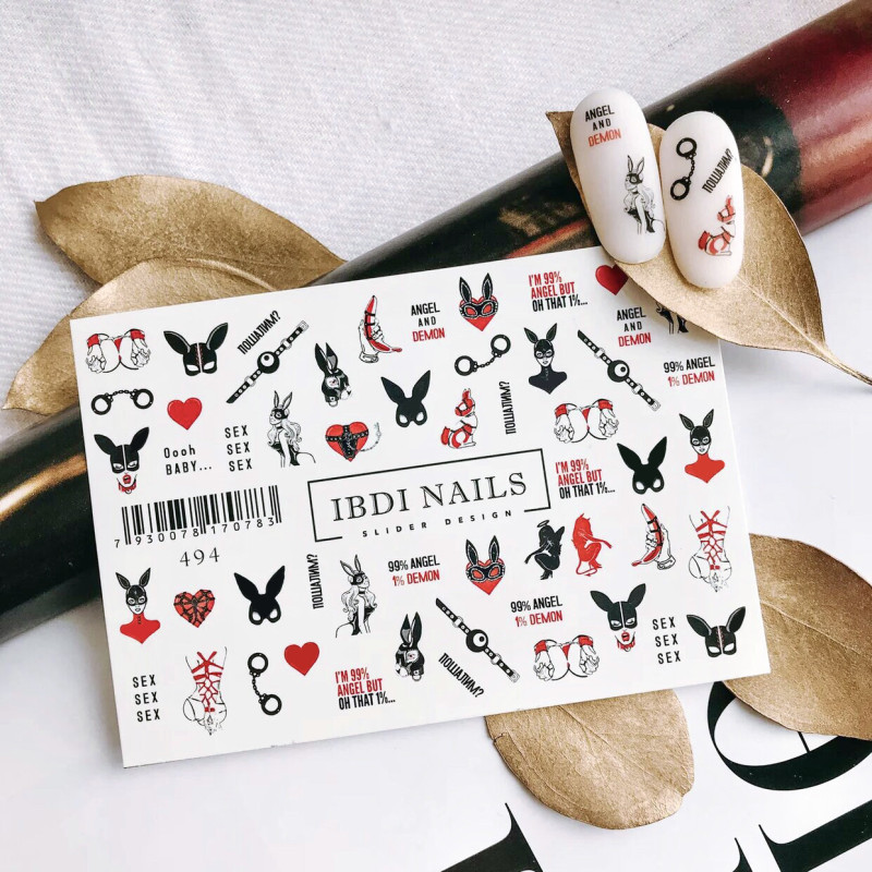 IBDI NAILS 494-SLIDERS/WRAPS-Double Beauty Shop