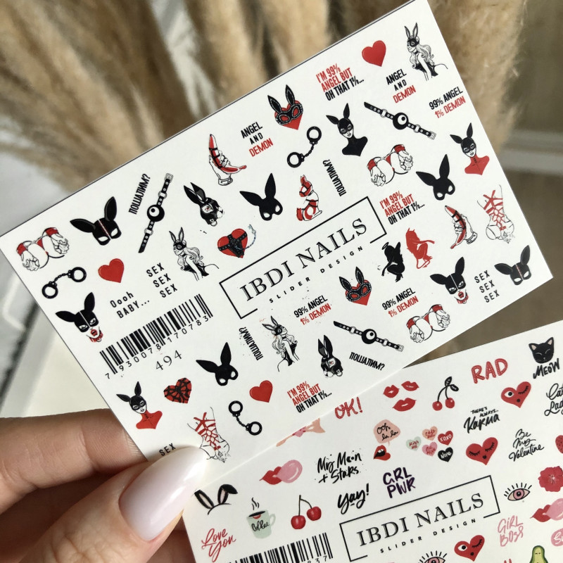 IBDI NAILS 494-SLIDERS/WRAPS-Double Beauty Shop