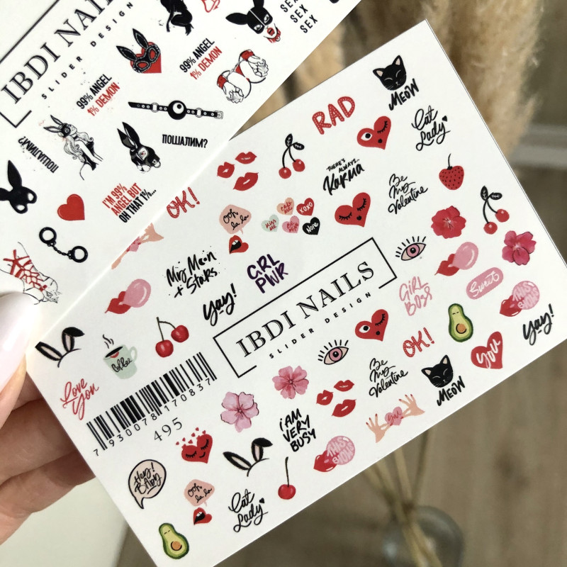 IBDI NAILS 495-SLIDERS/WRAPS-Double Beauty Shop