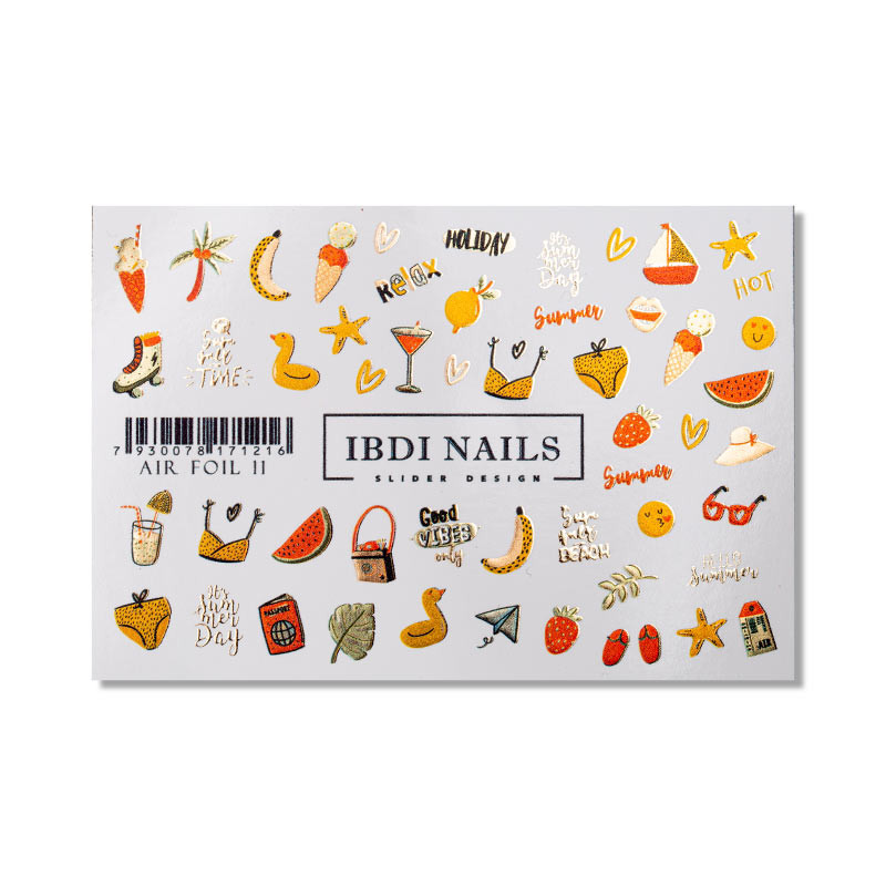 IBDI NAILS AIR FOIL 11-SLIDERS/WRAPS-Double Beauty Shop