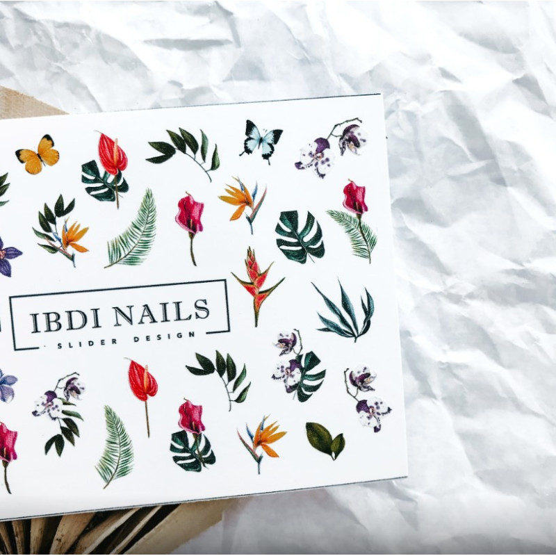 IBDI NAILS COLORFUL 54-SLIDERS/WRAPS-Double Beauty Shop