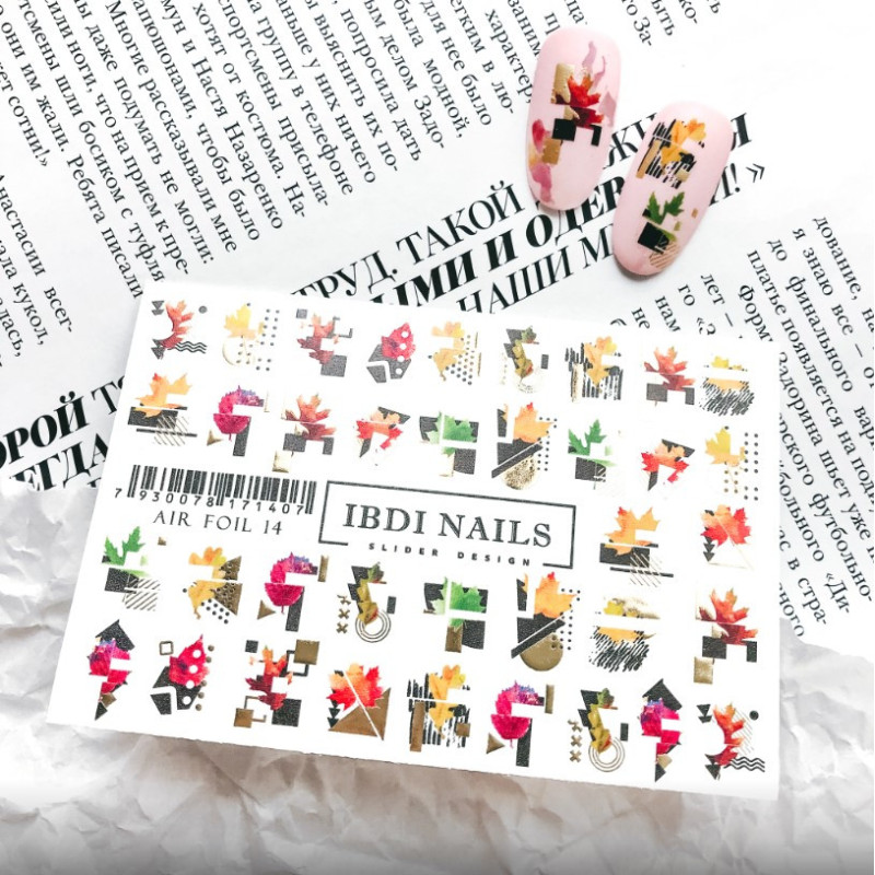 IBDI NAILS AIR FOIL 14-SLIDERS/WRAPS-Double Beauty Shop