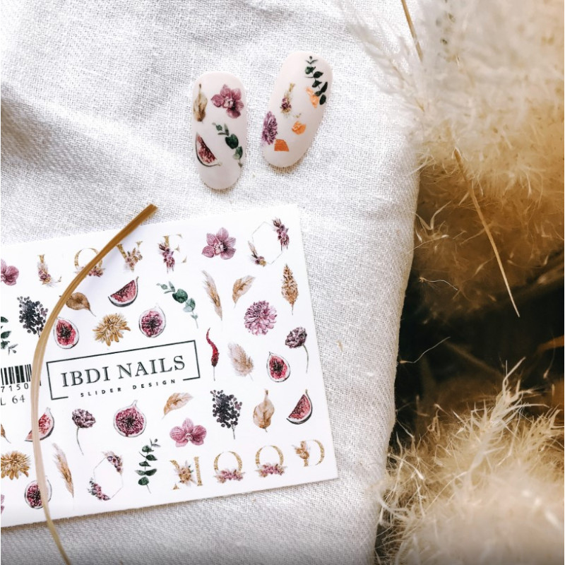 IBDI NAILS COLORFUL 64-SLIDERS/WRAPS-Double Beauty Shop