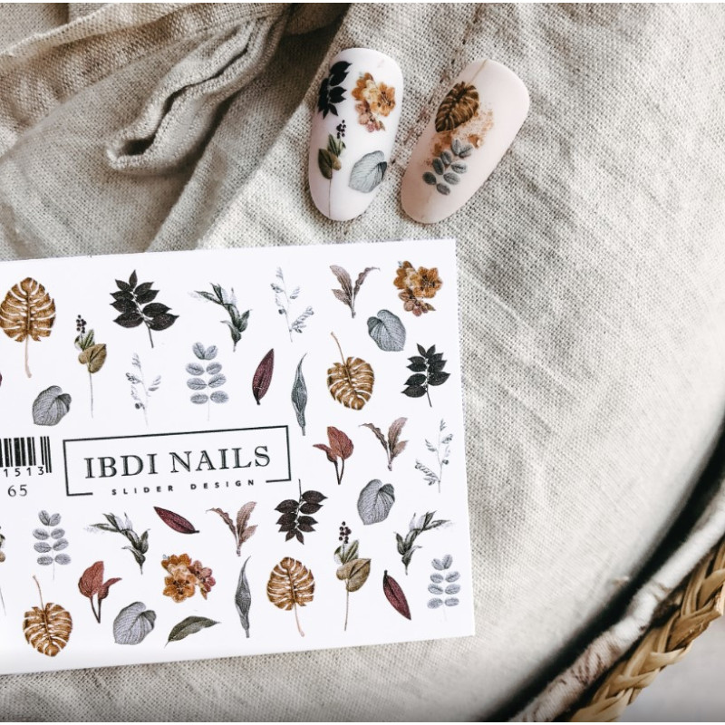 IBDI NAILS COLORFUL 65-SLIDERS/WRAPS-Double Beauty Shop