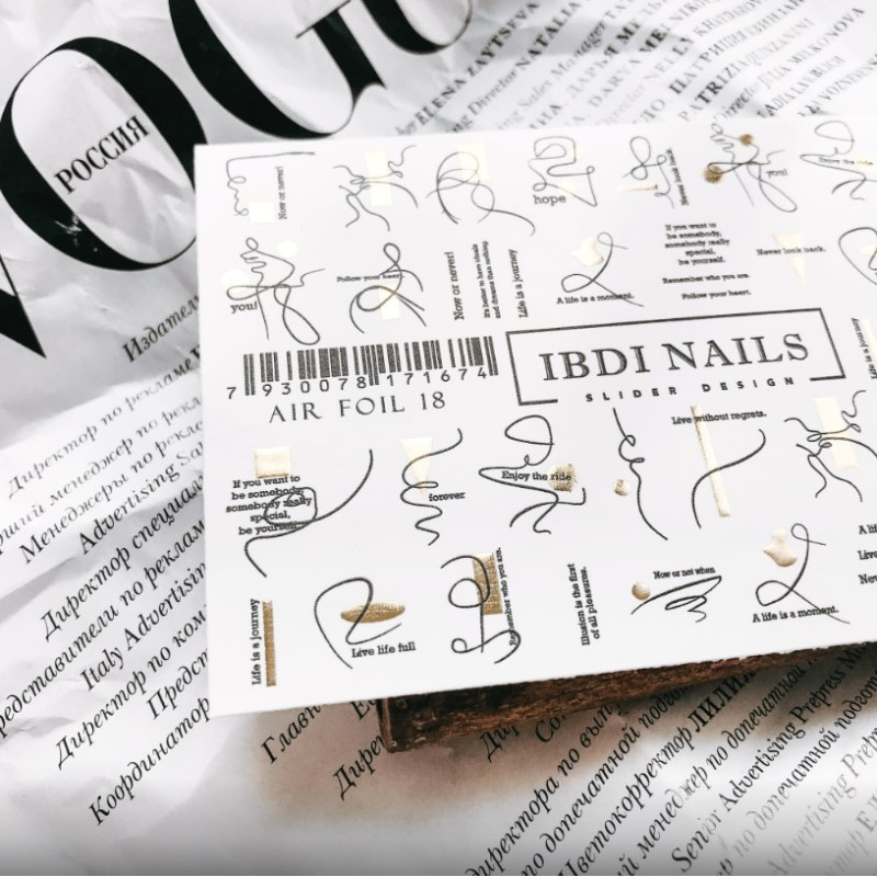 IBDI NAILS AIR FOIL 18-SLIDERS/WRAPS-Double Beauty Shop