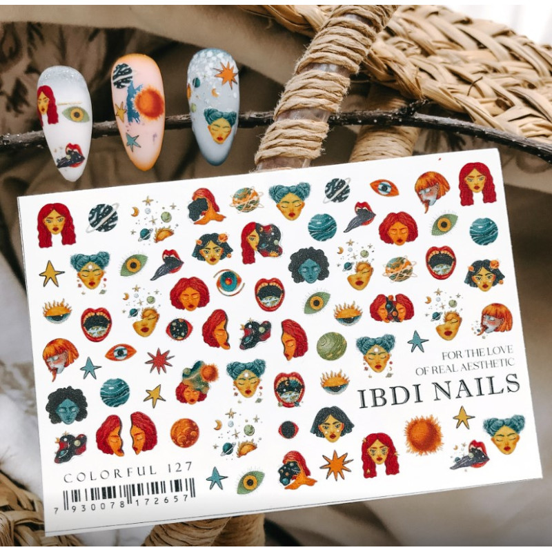 IBDI NAILS COLORFUL 127-ALLE SLIDER-Double Beauty Shop