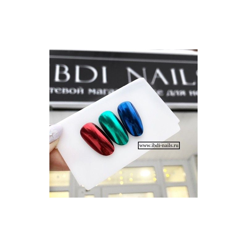 PIGMENT "Blau Perle" IBDI NAILS-PERLE EFFEKT-Double Beauty Shop