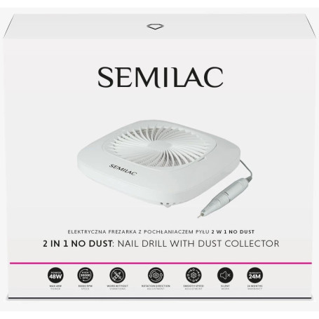 NAGELFRÄSER MIT STAUBABSAUGUNG 2IN1 NO DUST SEMILAC