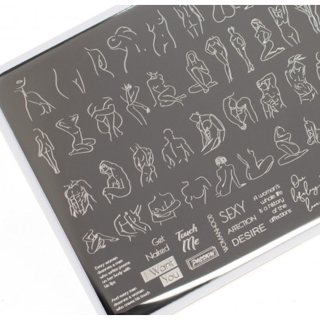 Schablone Naked Lesly