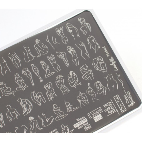 Schablone Naked Lesly