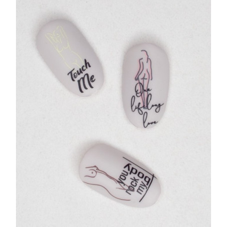 Schablone Naked Lesly