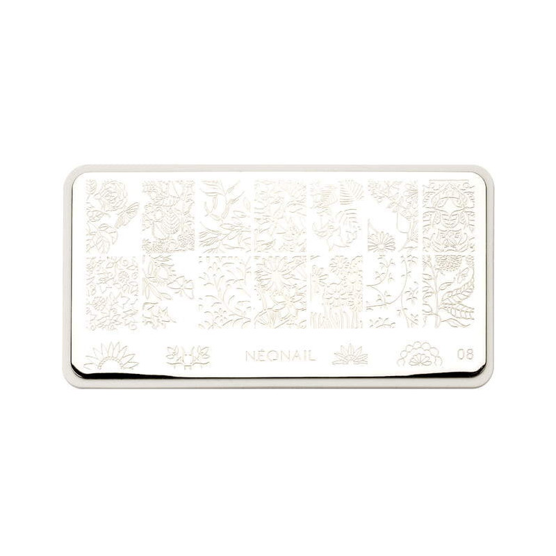 Stamping Schablone 08 Neonail-ALLE SCHABLONEN-Double Beauty Shop