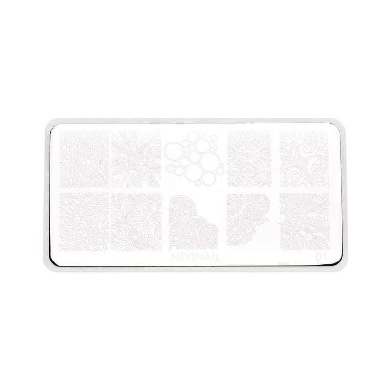 Stamping Schablone 01 Neonail-ALLE SCHABLONEN-Double Beauty Shop