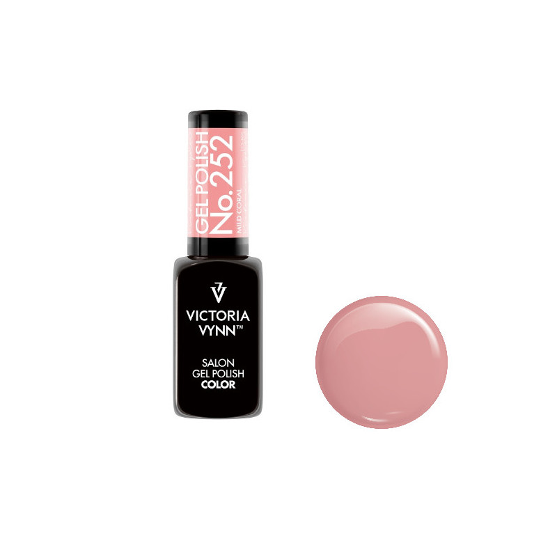 252 Mild Coral Gel polish 8ml VICTORIA VYNN-Online-Shop-Double Beauty Shop