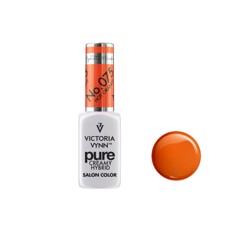 075 Hot Orange — Gel polish Pure Creamy 8ml VICTORIA VYNN-Online-Shop-Double Beauty Shop