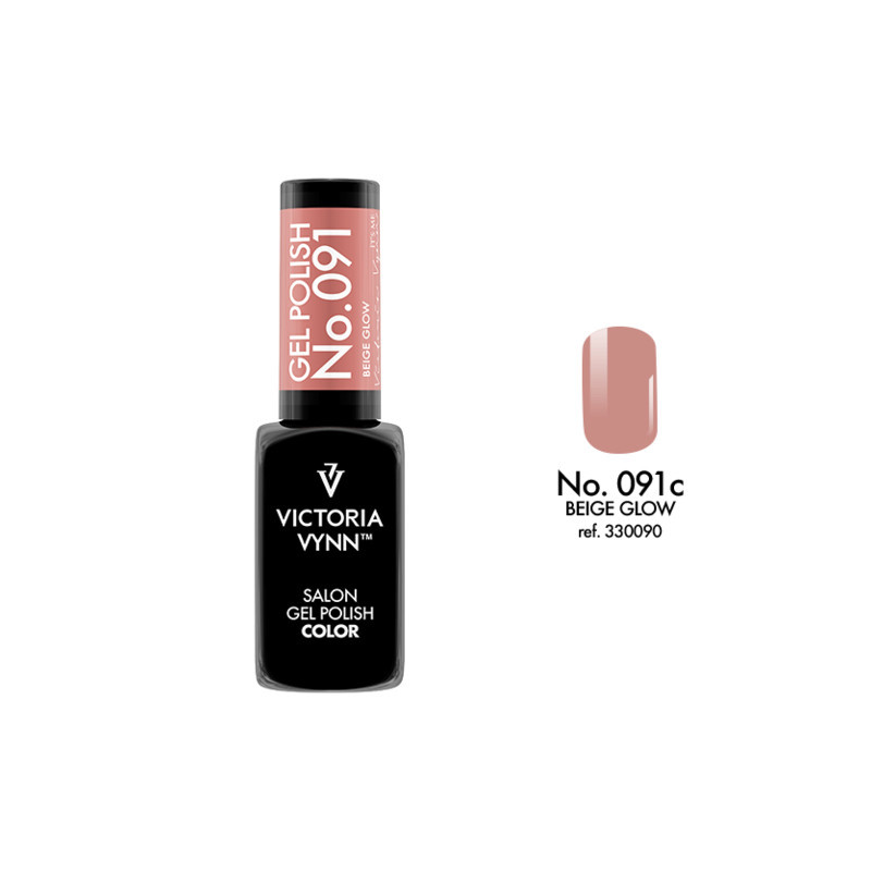 091 Biege Glow Gel polish 8ml VICTORIA VYNN-Online-Shop-Double Beauty Shop