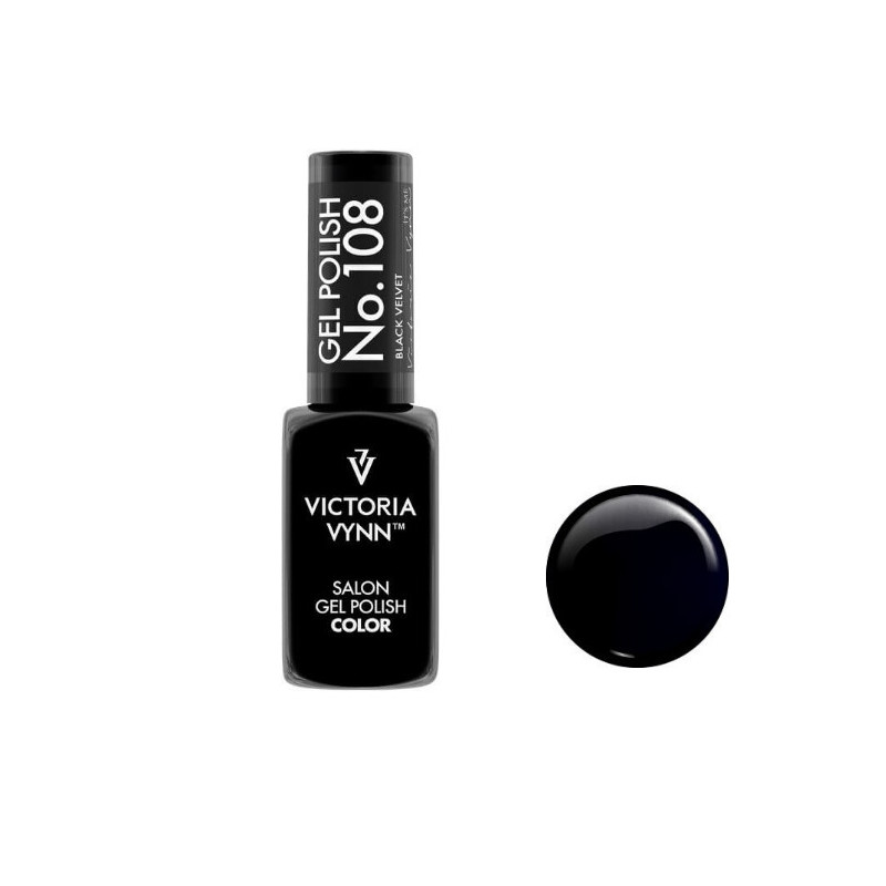 108 Black Velvet Gel polish 8ml VICTORIA VYNN-Online-Shop-Double Beauty Shop