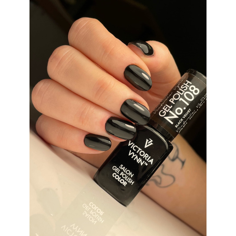 108 Black Velvet Gel polish 8ml VICTORIA VYNN-Online-Shop-Double Beauty Shop