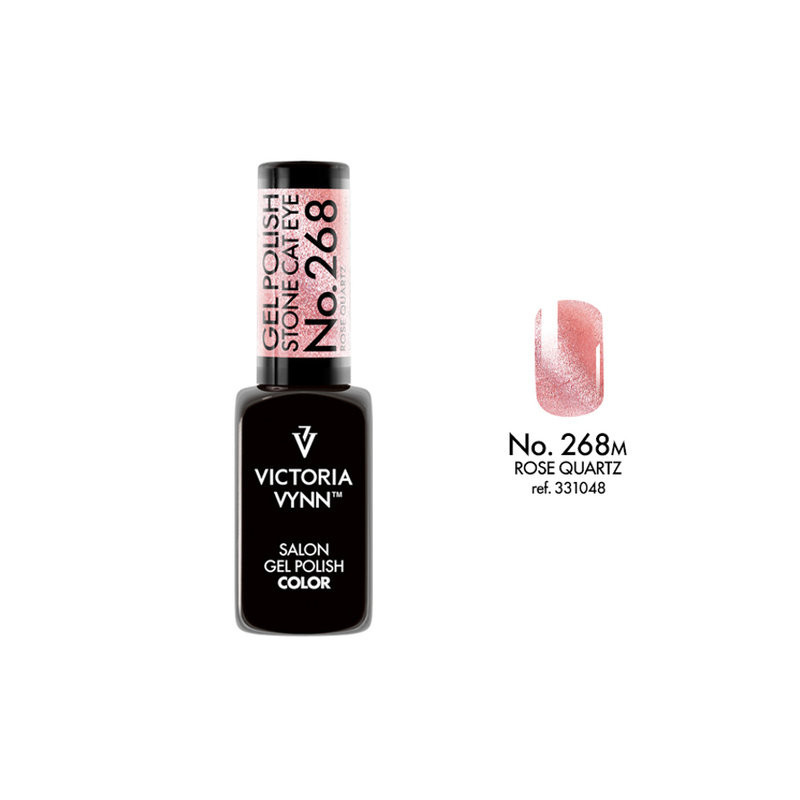 268 Rose Quartz Stone Cat Eye Gel polish 8ml VICTORIA VYNN-Online-Shop-Double Beauty Shop